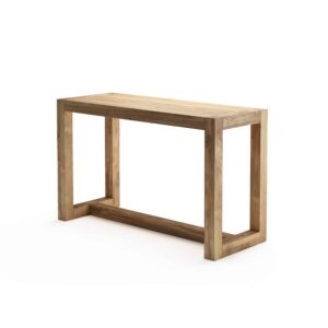 Fred rectangular bar table natural teak outdoor