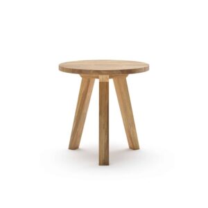 Liesje round bar table natural teak outdoor